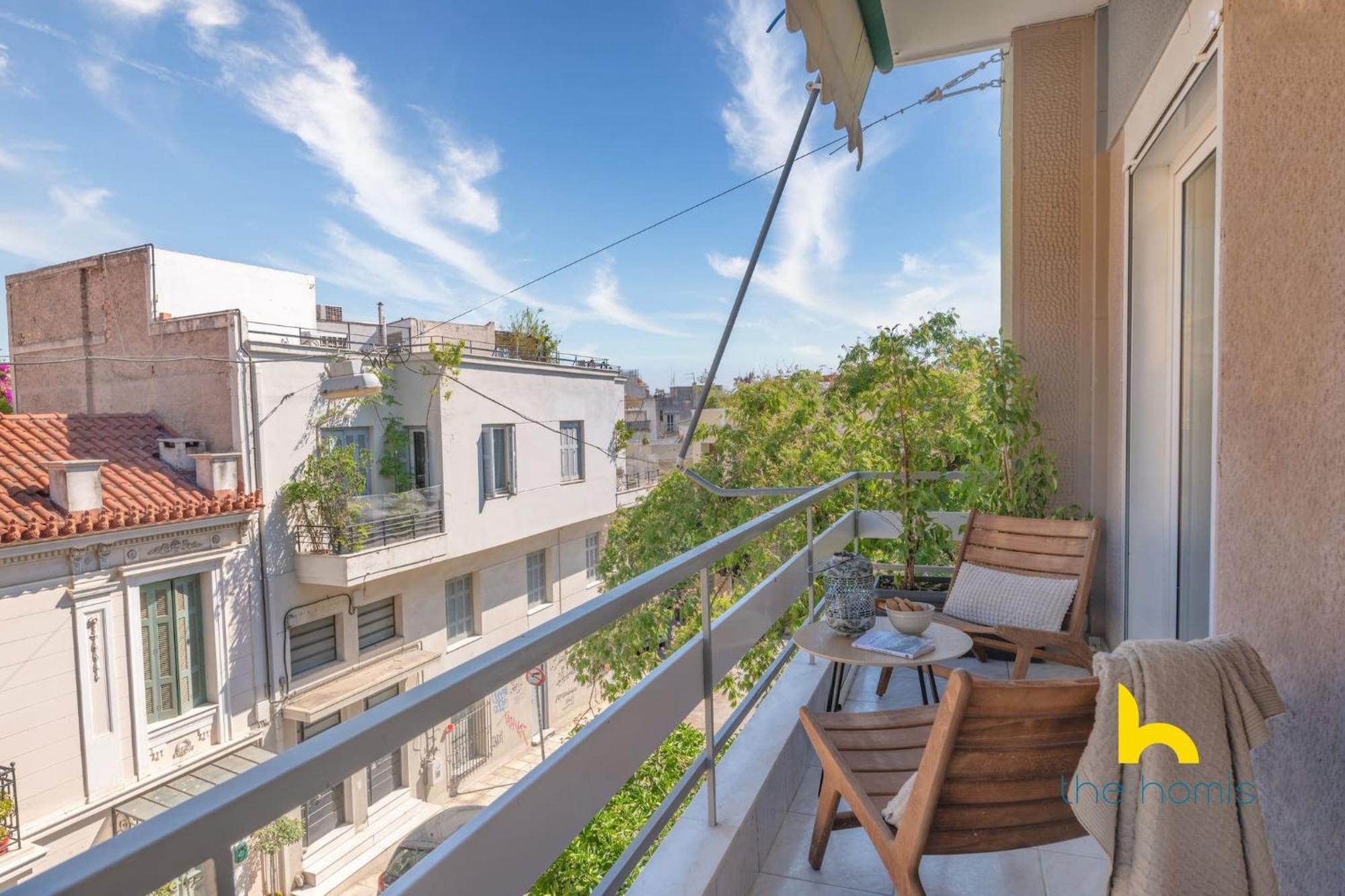 Sun-Splashed Sanctum With Big Balconies, Acropolis Apartment Athens Exterior photo